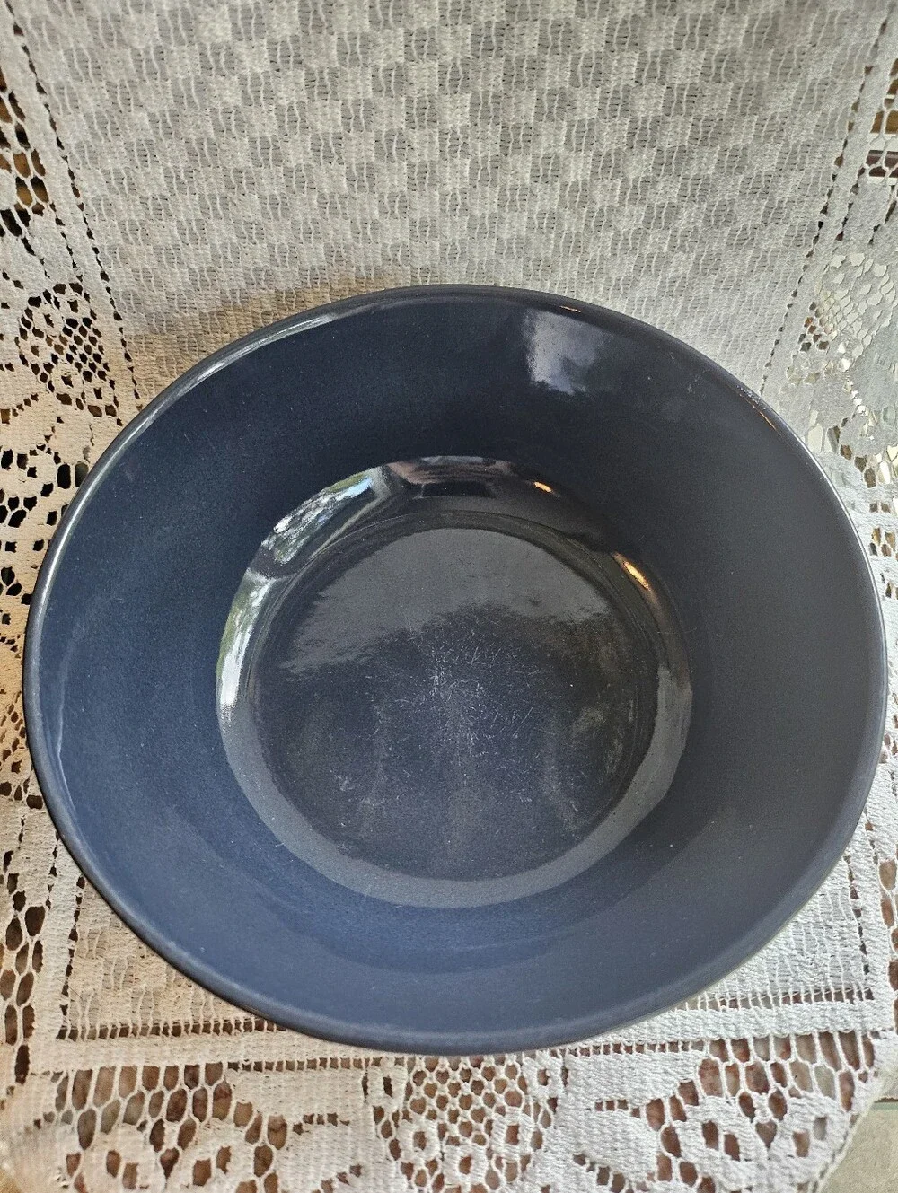 Frankoma 6N Navy Blue Bowl